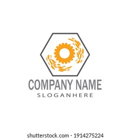 Gear Logo Template vector icon illustration design