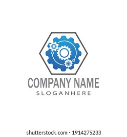 Gear Logo Template vector icon illustration design
