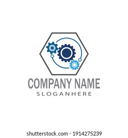 Gear Logo Template vector icon illustration design