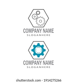 Gear Logo Template vector icon illustration design
