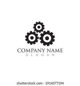 Gear Logo Template vector icon illustration design