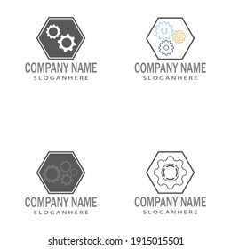 Gear Logo Template vector icon illustration design