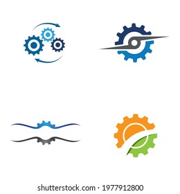 Gear Logo Template vector icon illustration design
