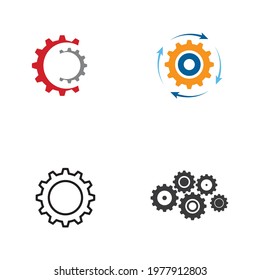Gear Logo Template vector icon illustration design