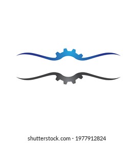 Gear Logo Template vector icon illustration design
