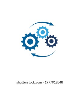 Gear Logo Template vector icon illustration design