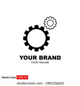 Gear Logo Template vector icon illustration design