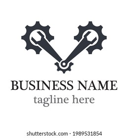 Gear logo template vector icon design