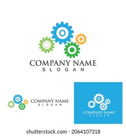 Diseño del icono de la plantilla de logotipo Gear