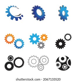 Gear Logo Template vector icon illustration design
