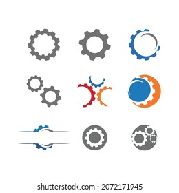Gear Logo Template vector icon illustration design
