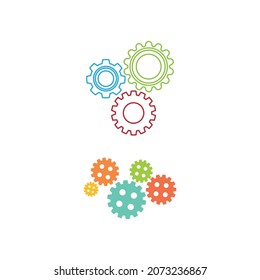 Gear Logo Template vector icon illustration design