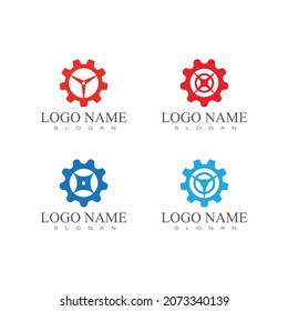 Gear Logo Template vector icon illustration design