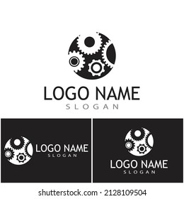 Gear Logo Template vector icon illustration design