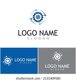 Gear Logo Template vector icon illustration design