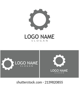 Diseño del icono de la plantilla de logotipo Gear