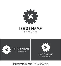 Gear Logo Template vector icon illustration design