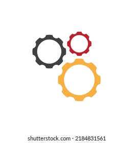 Diseño del icono de la plantilla de logotipo Gear