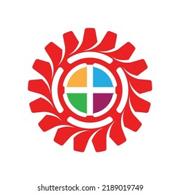 Gear Logo Template vector icon illustration design