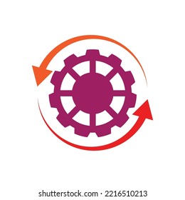 Gear Logo Template vector icon illustration design