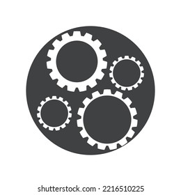Vorlage für das Zahnrad-Logo, Vektorgrafik-Design