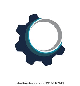 Diseño del icono de la plantilla de logotipo Gear