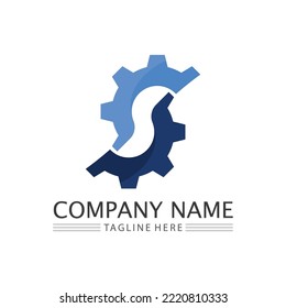 Gear Logo Template vector icon illustration design
