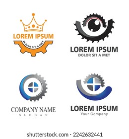 Gear Logo Template vector icon illustration design