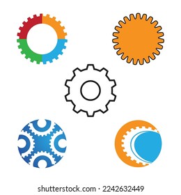 Gear Logo Template vector icon illustration design