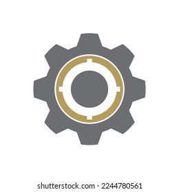Diseño del icono de la plantilla de logotipo Gear
