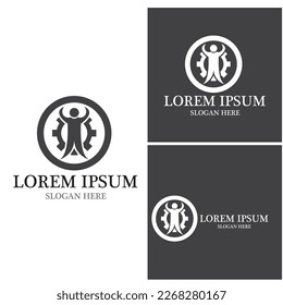 Gear Logo Template vector icon illustration design