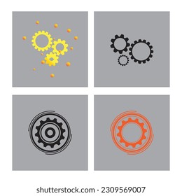 Gear Logo Template vector icon illustration design
