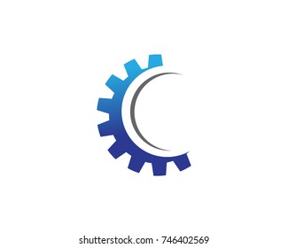 Gear Logo Template vector icon illustration design
