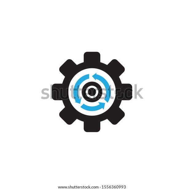 Gear Logo\
Template vector icon illustration\
design