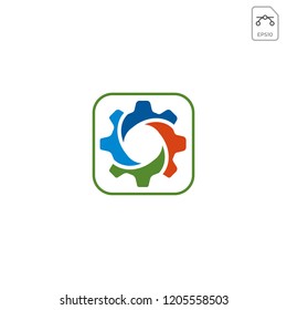 gear logo template vector illustration and inspiration