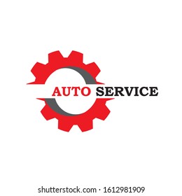 Gear logo template workshop or repair service