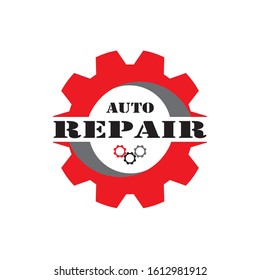 Gear Logo Template Workshop Repair Service Stock Vector (Royalty Free ...