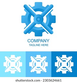 gear logo vector design collection
