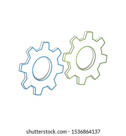 Gear Logo vector icon design