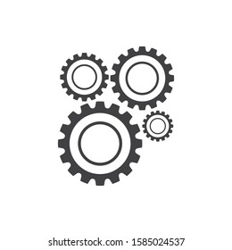 Gear logo vector icon illustration