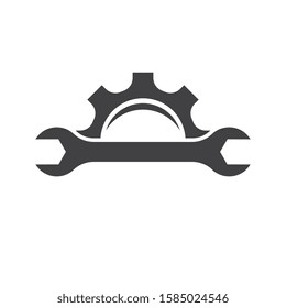 Gear logo vector icon illustration