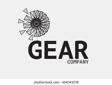 Gear logo vector illustration