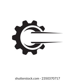 Zahnriemen-Logo, Vektorgrafik, abstraktes Design