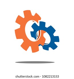Gear logo vector illustration design. ready for use for your company or business symbol