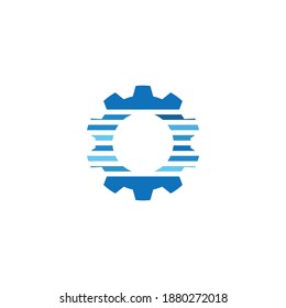 Gear logo vector illustration design