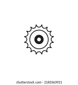 gear logo vector illustration template design