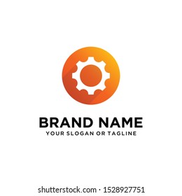 Gear logo vector template art