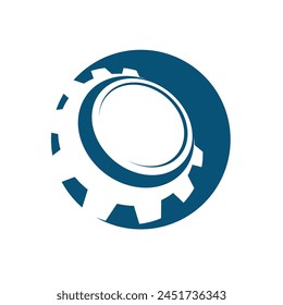 Gear logo vector template symbol design