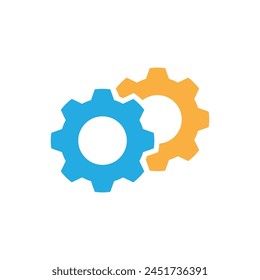 Gear logo vector template symbol design