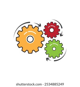 Gear logo vector template symbol design